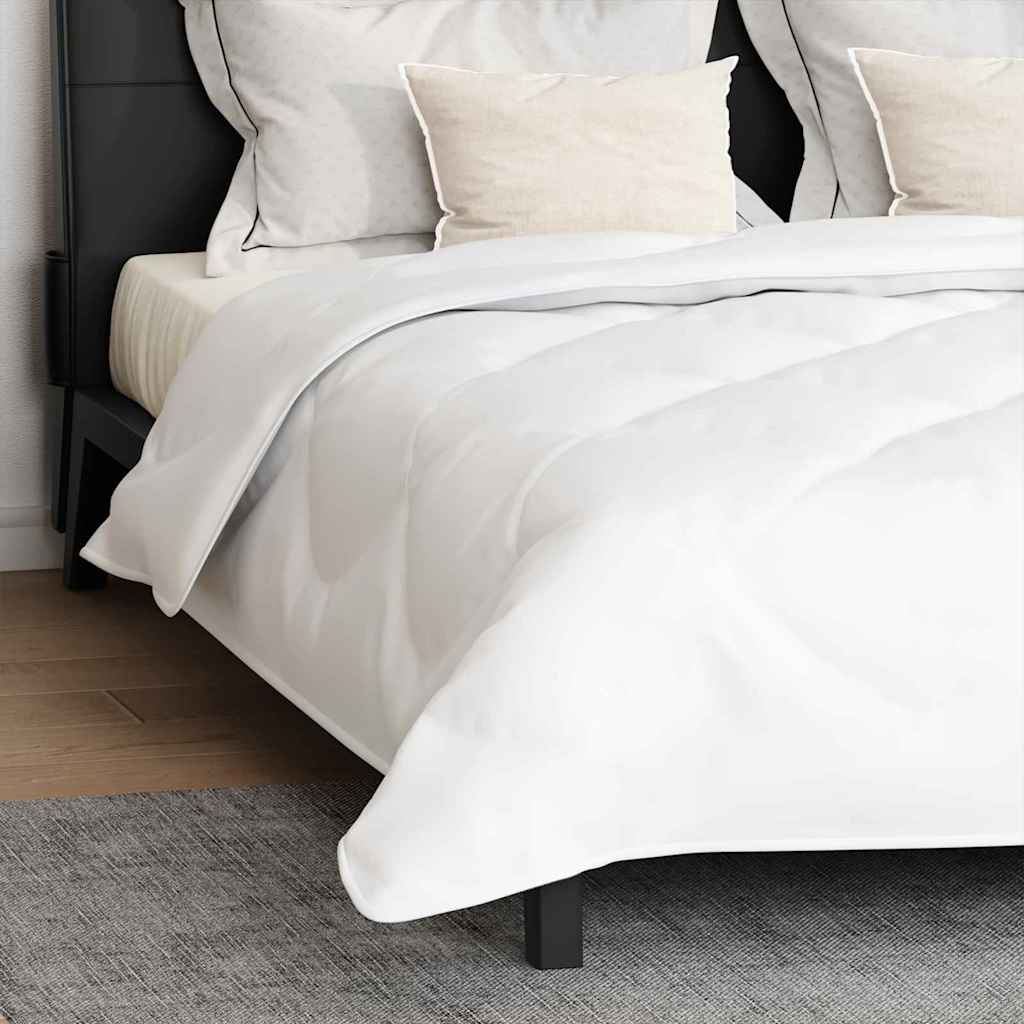 Bettdecke mit Kissen 3 pcs Weiß Mikrofaser