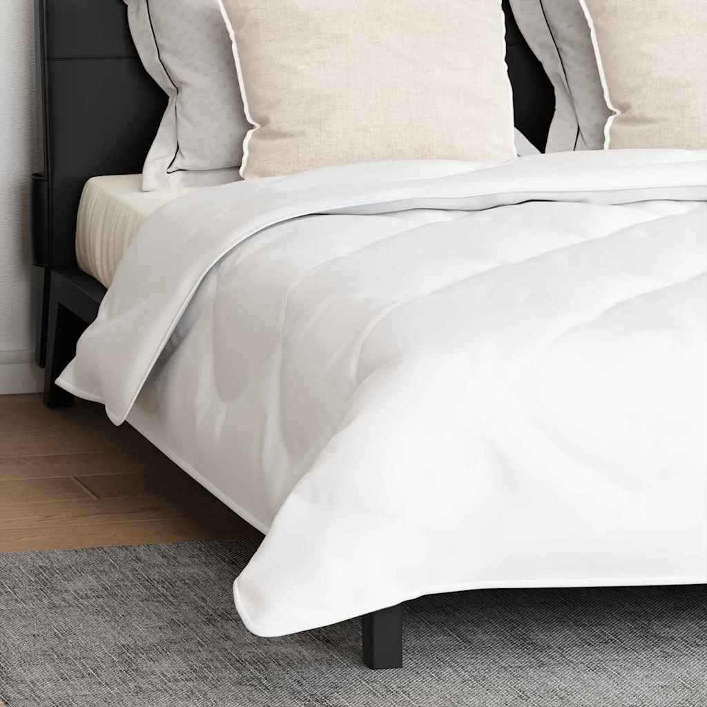 Bettdecke mit Kissen 3 pcs Weiß Mikrofaser