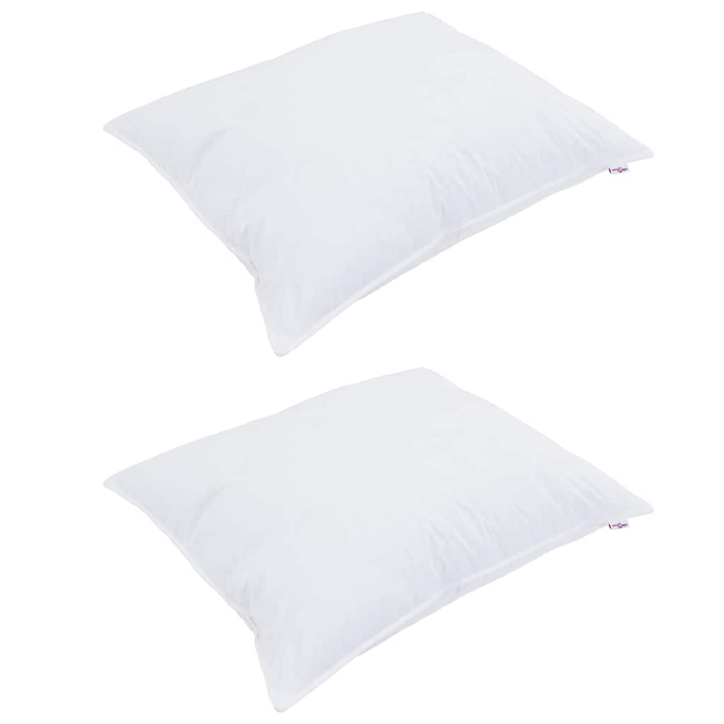 Bettdecke mit Kissen 3 pcs Weiß Mikrofaser