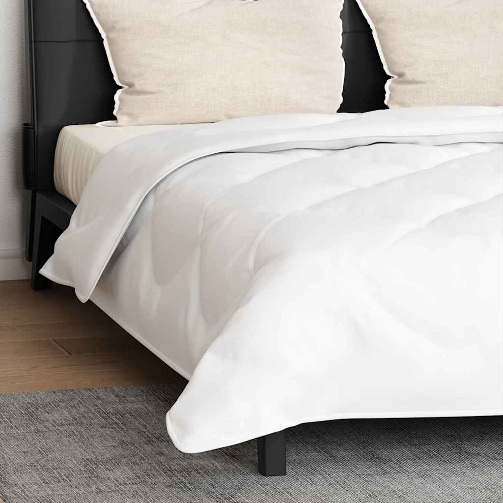 Bettdecke mit Kissen 3 pcs Weiß Mikrofaser