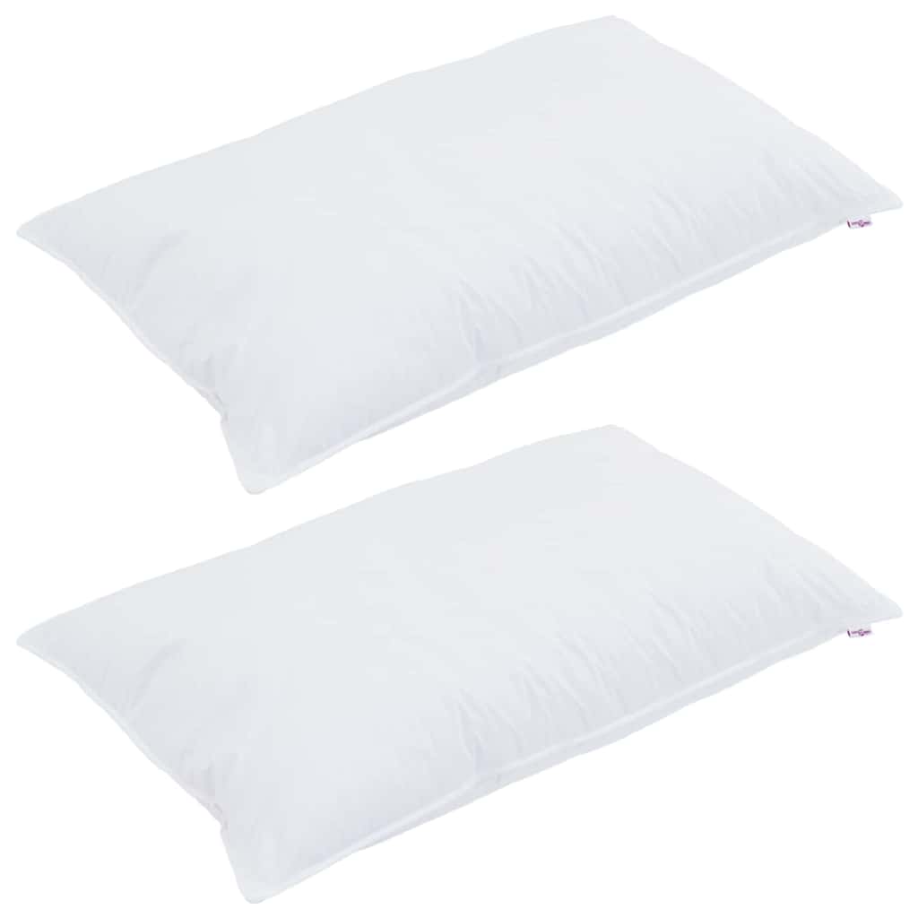 Bettdecke mit Kissen 3 pcs Weiß Mikrofaser