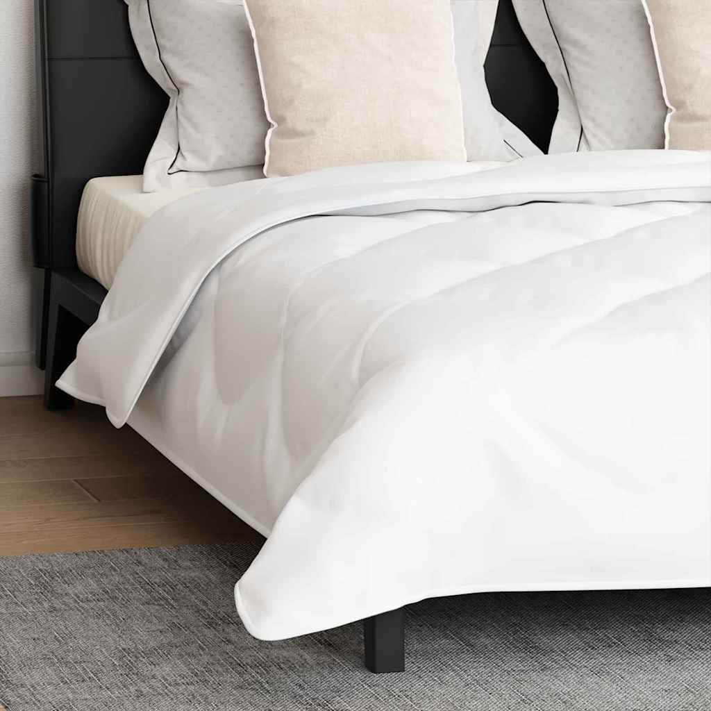 Bettdecke mit Kissen 3 pcs Weiß Mikrofaser