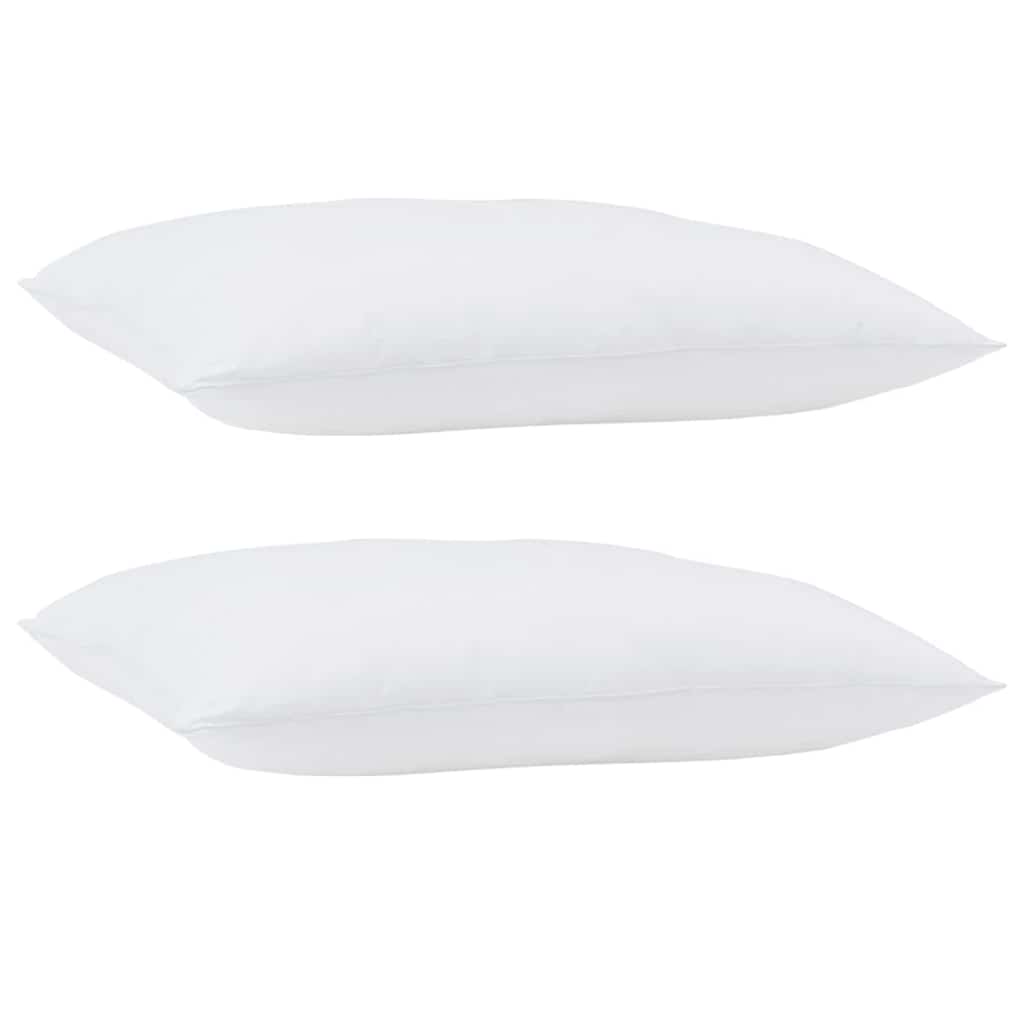 Bettdecke mit Kissen 3 pcs Weiß Mikrofaser
