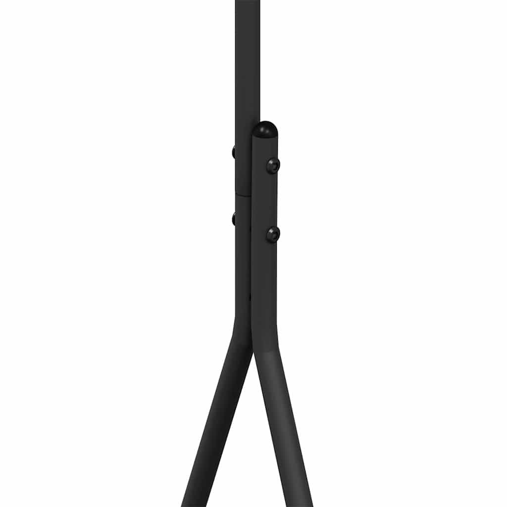Kleiderständer mit Regal Schwarz 100 x 56 x 154 cm Stahl
