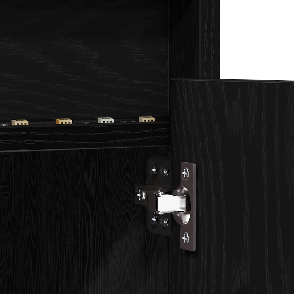 TV-Schränk Schwarz 180 x 34 x 50 cm Holzwerkstoff