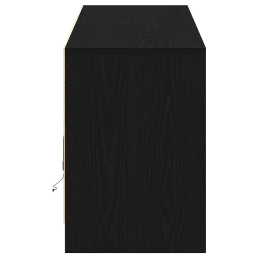 TV-Schränk Schwarz 180 x 34 x 50 cm Holzwerkstoff