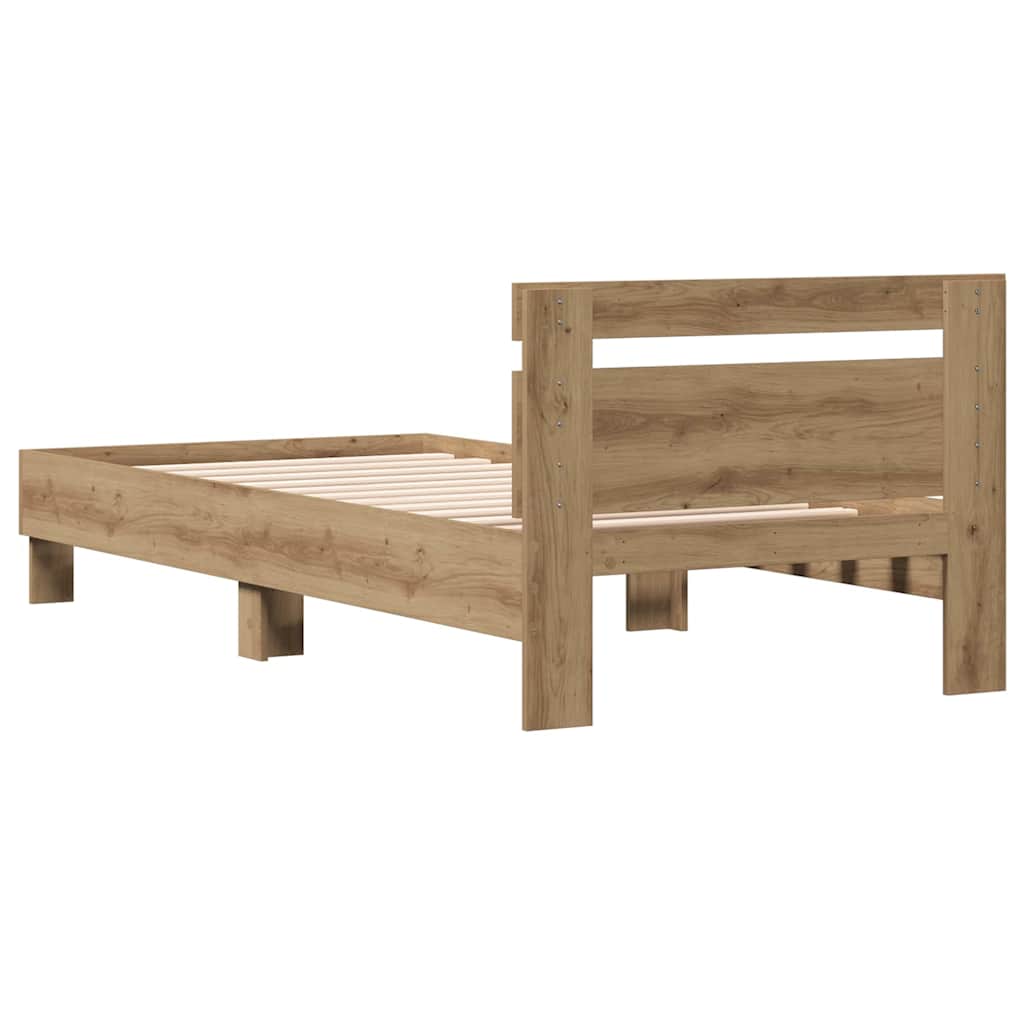 Bettgestell Artisan-Eiche 90 x 200 cm Holzwerkstoff