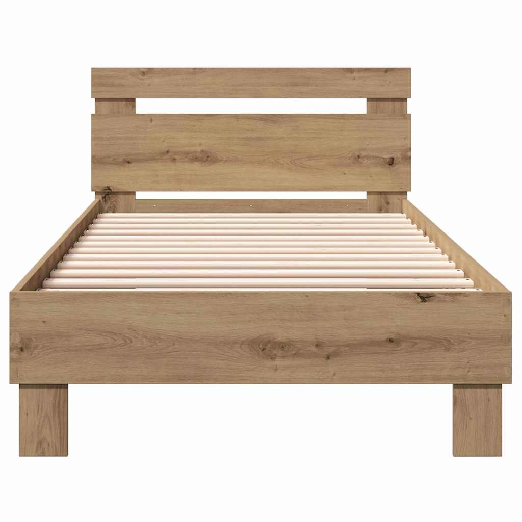 Bettgestell Artisan-Eiche 90 x 200 cm Holzwerkstoff