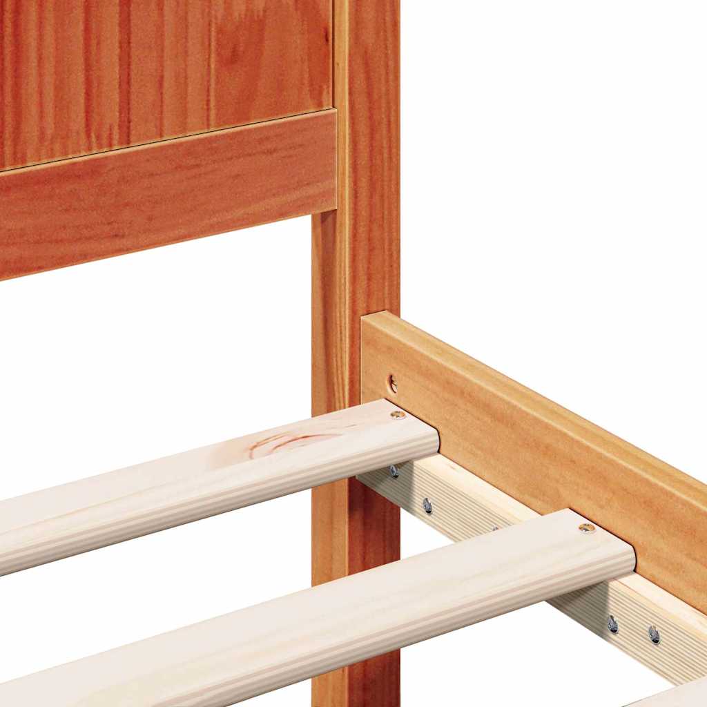 Bettgestell Braun 150 x 200 cm Massivholz Kiefer