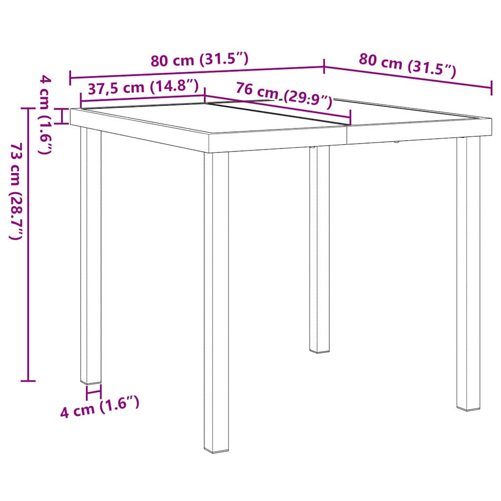 Garten Essgruppe mit Kissen 3 pcs Schwarz Poly-Rattan