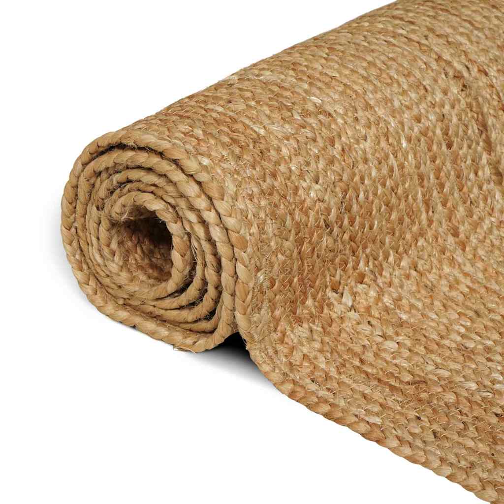 Teppich Beige 120 x 120 cm Jute