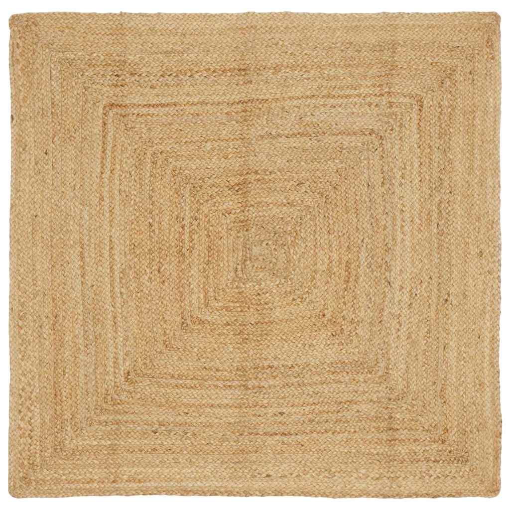 Teppich Beige 160 x 160 cm Jute