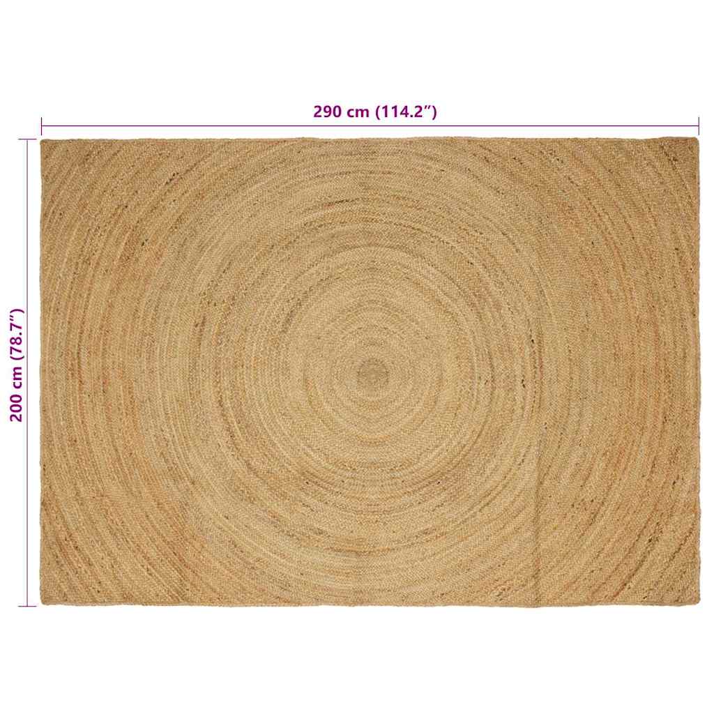 Bereichsteppiche Natur 200 x 290 cm Jute