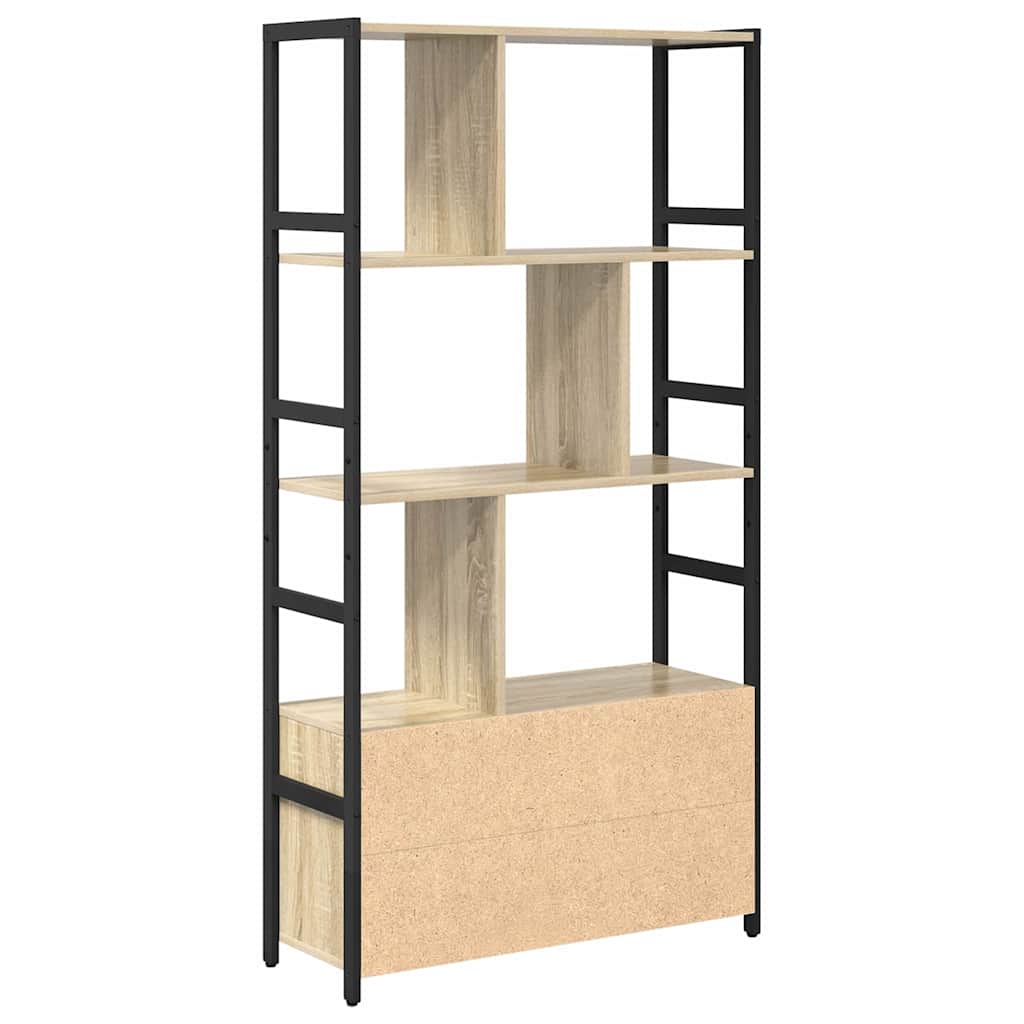 Regal Sonoma-Eiche 80 x 30 x 155,5 cm Holzwerkstoff