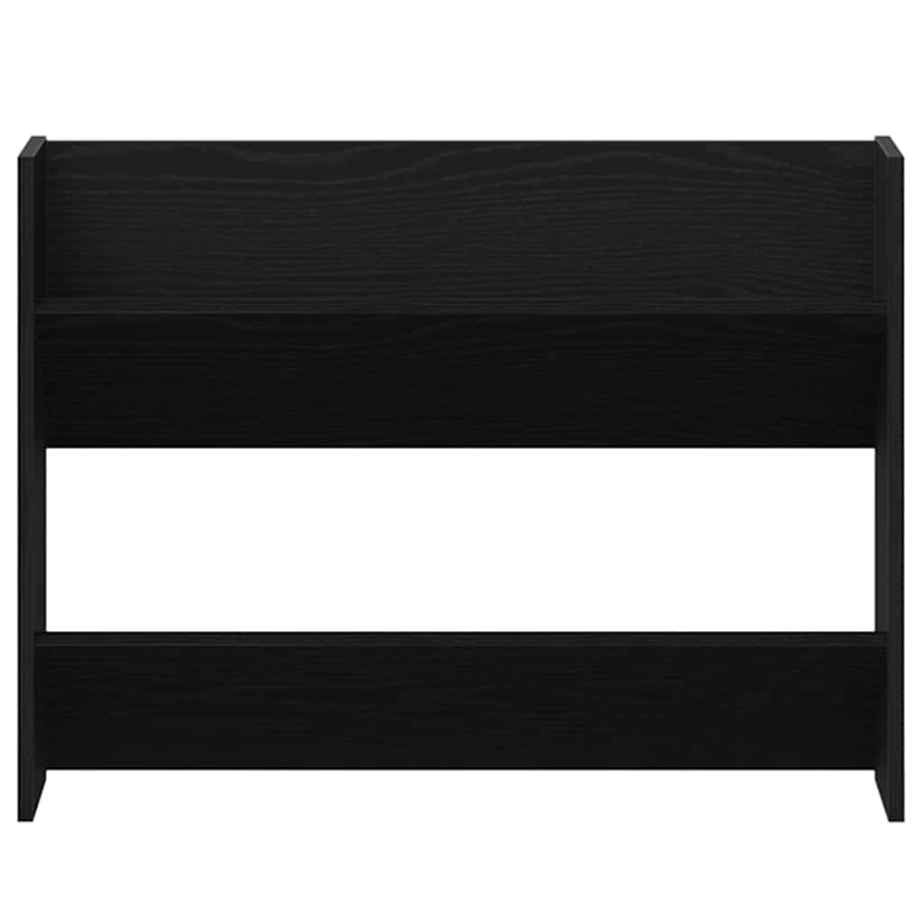 Wandschuhschrank mit Regal Schwarze Eiche Holzwerkstoff