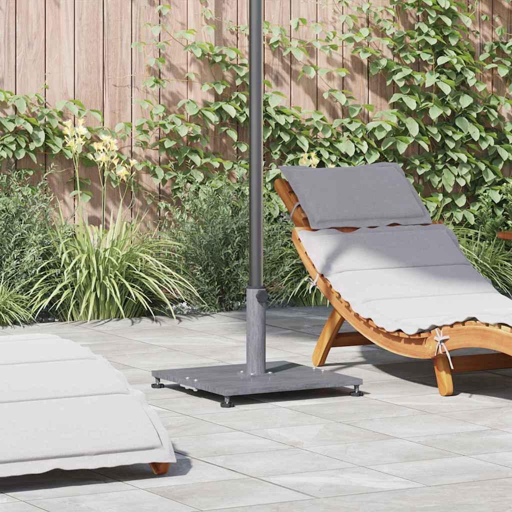 Sonnenschirmständer für den Außenbereich Dunkelgrau Holzlook