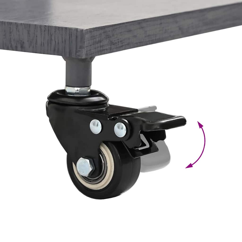 Sonnenschirmständer für den Außenbereich Dunkelgrau Holzlook