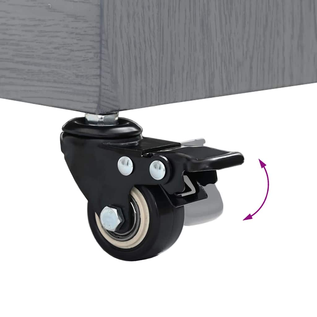 Sonnenschirmständer für den Außenbereich Dunkelgrau Holzlook