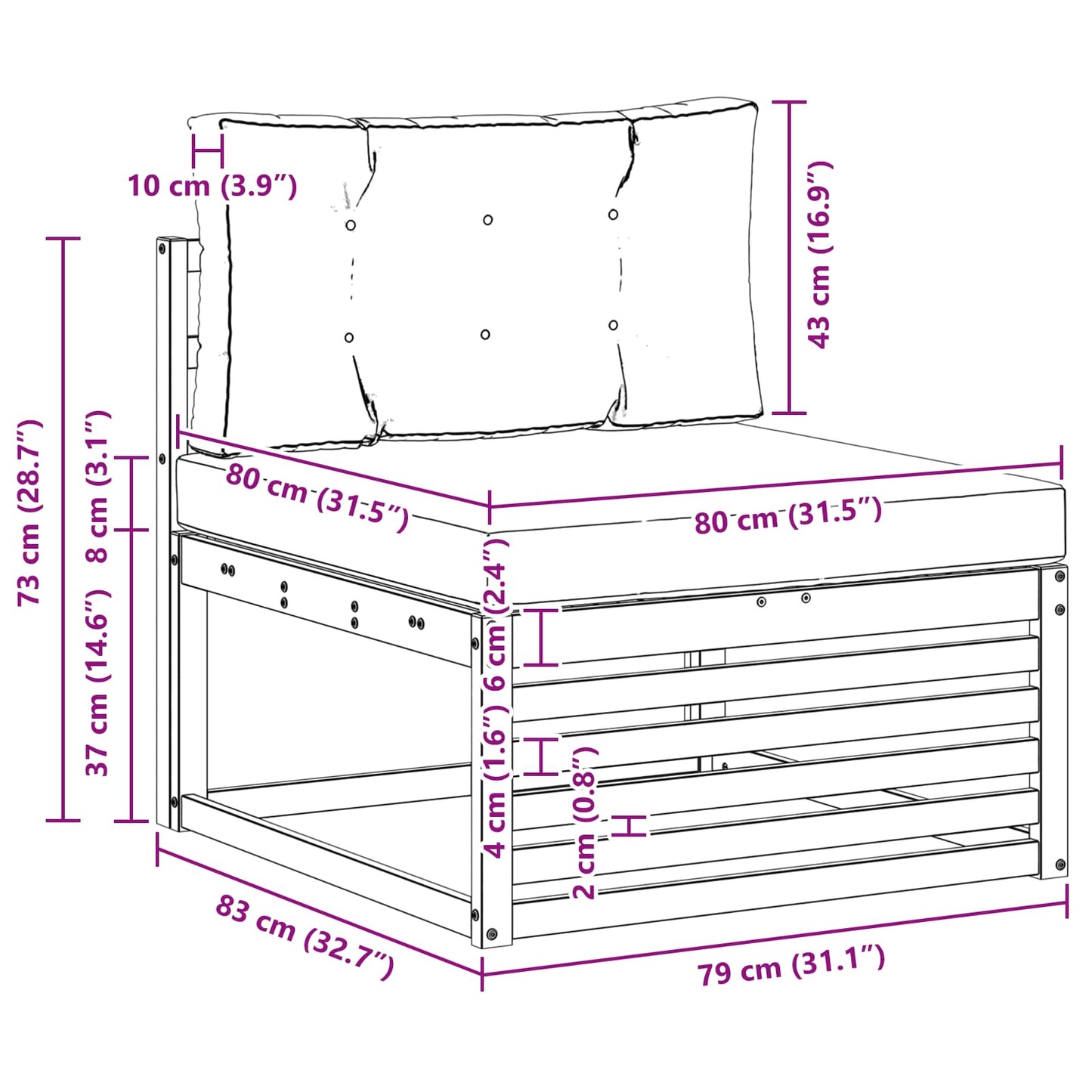 Outdoor-Sofagarnitur 3 stk. Natürlich und Hellgrau Polyester