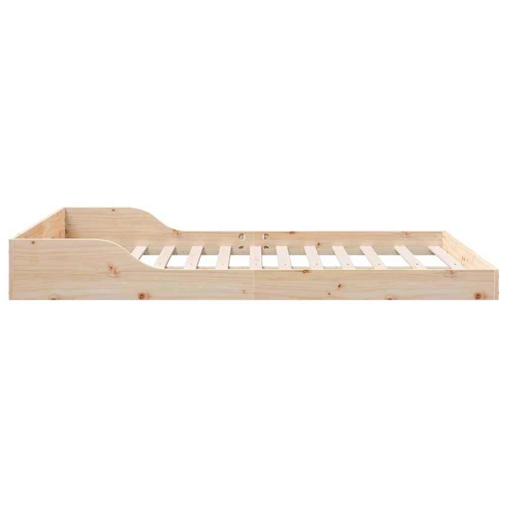 Bettgestell Braun 140 x 190 cm Massivholz Kiefer