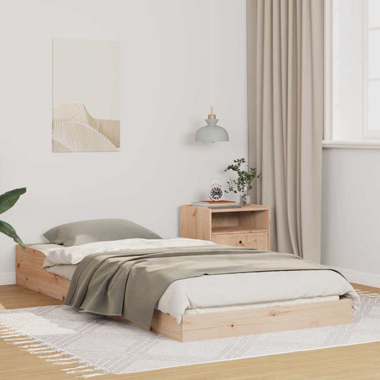 Bettgestell Braun 80 x 200 cm Massivholz Kiefer