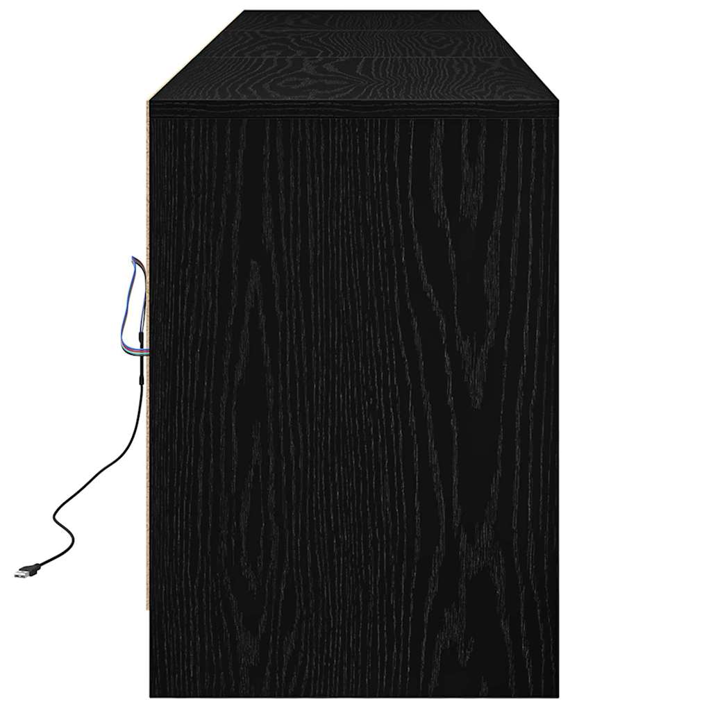 TV-Schränk Schwarz 182 x 34 x 50 cm