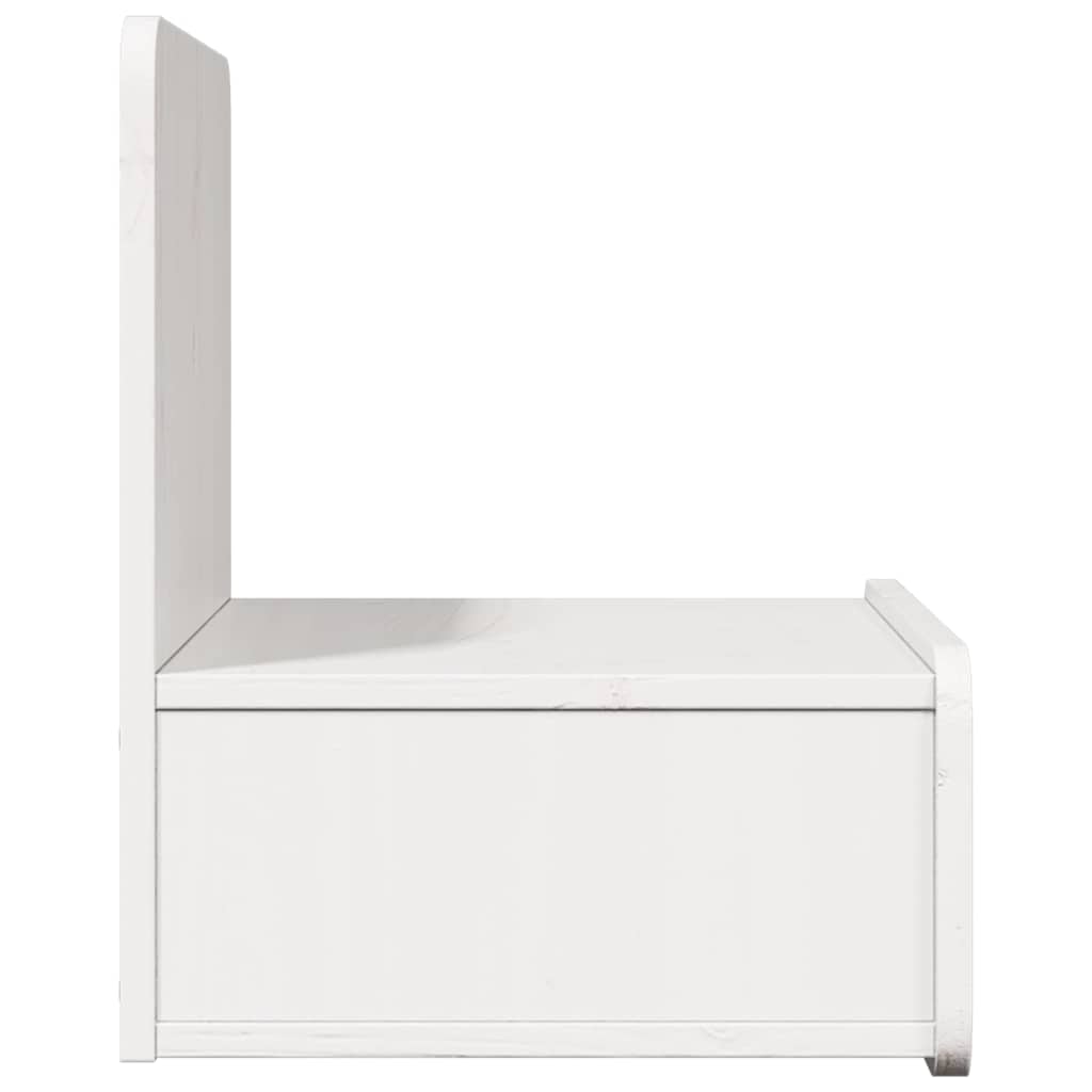 Nachttisch 2 pcs Weiß 44 x 32,5 x 40 cm Massivholz Kiefer