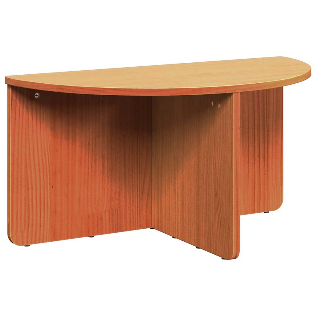 Couchtisch 2 pcs Wachsbraun 79 x 39,5 x 40 cm Massivholz Kiefer