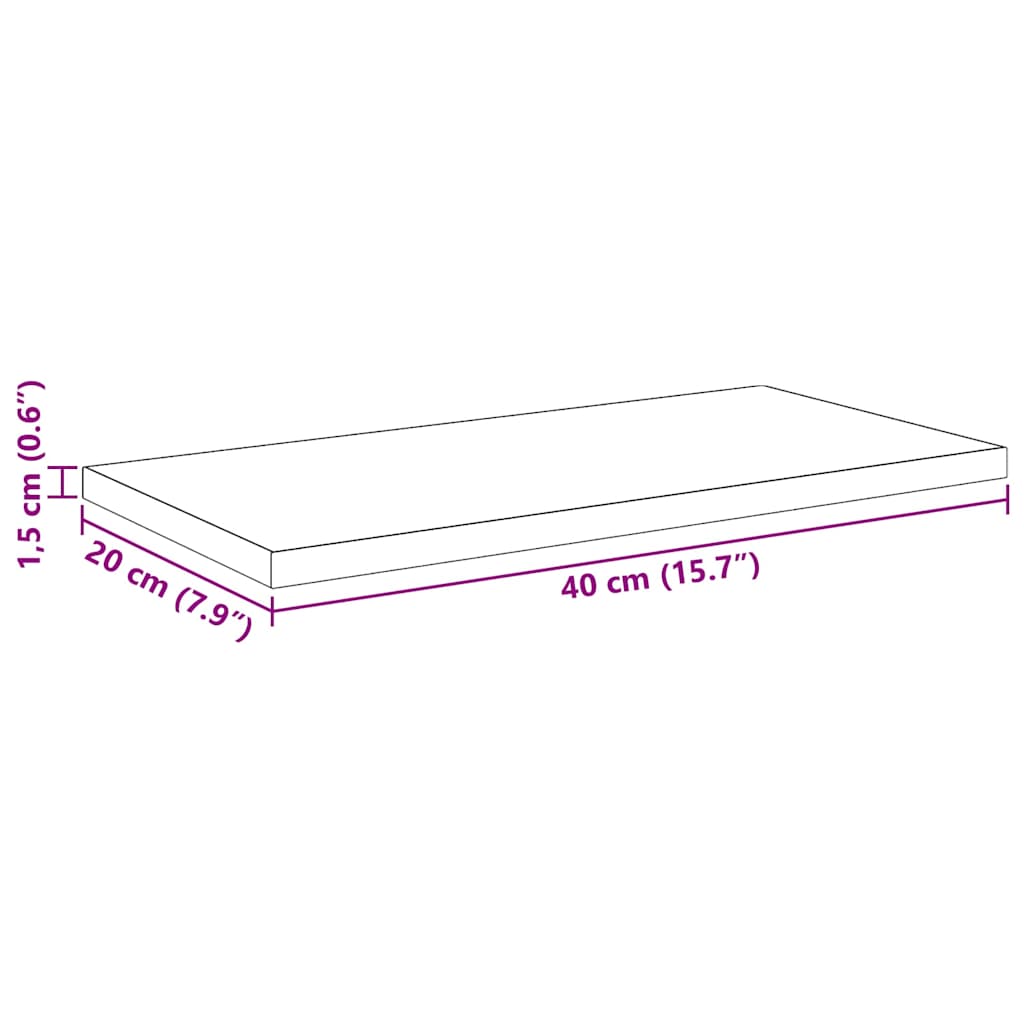 Regalbrett 3 Ebenen 4 stk. 40 x 20 x 1,5 cm Holzwerkstoff