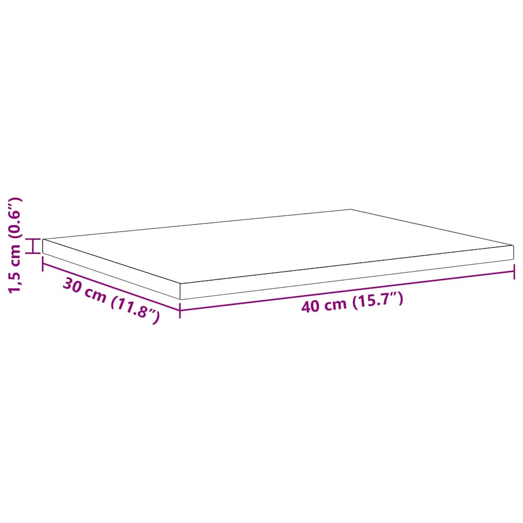 Regalbrett 3 Ebenen 4 stk. 40 x 30 x 1,5 cm Holzwerkstoff