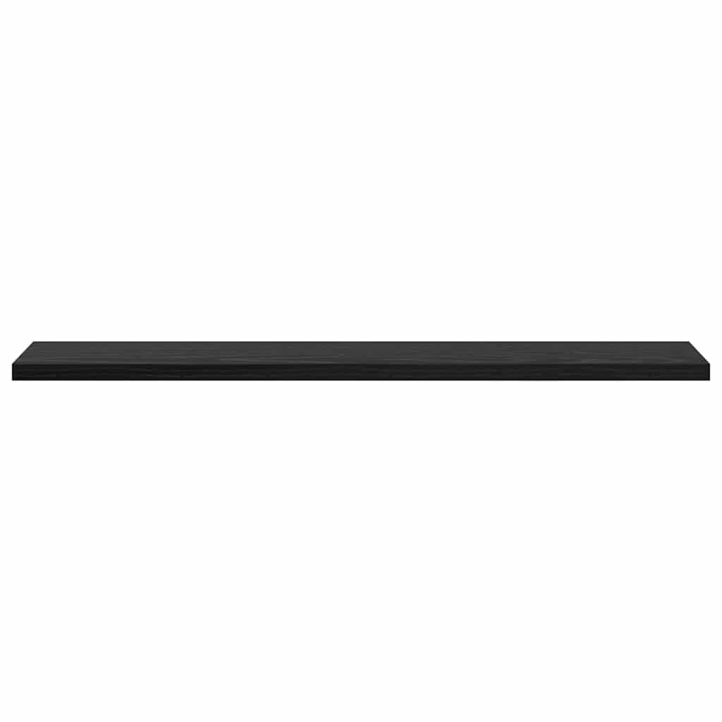 Regalbrett 4 pcs Schwarz 60 x 10 x 1.5 cm Holzwerkstoff