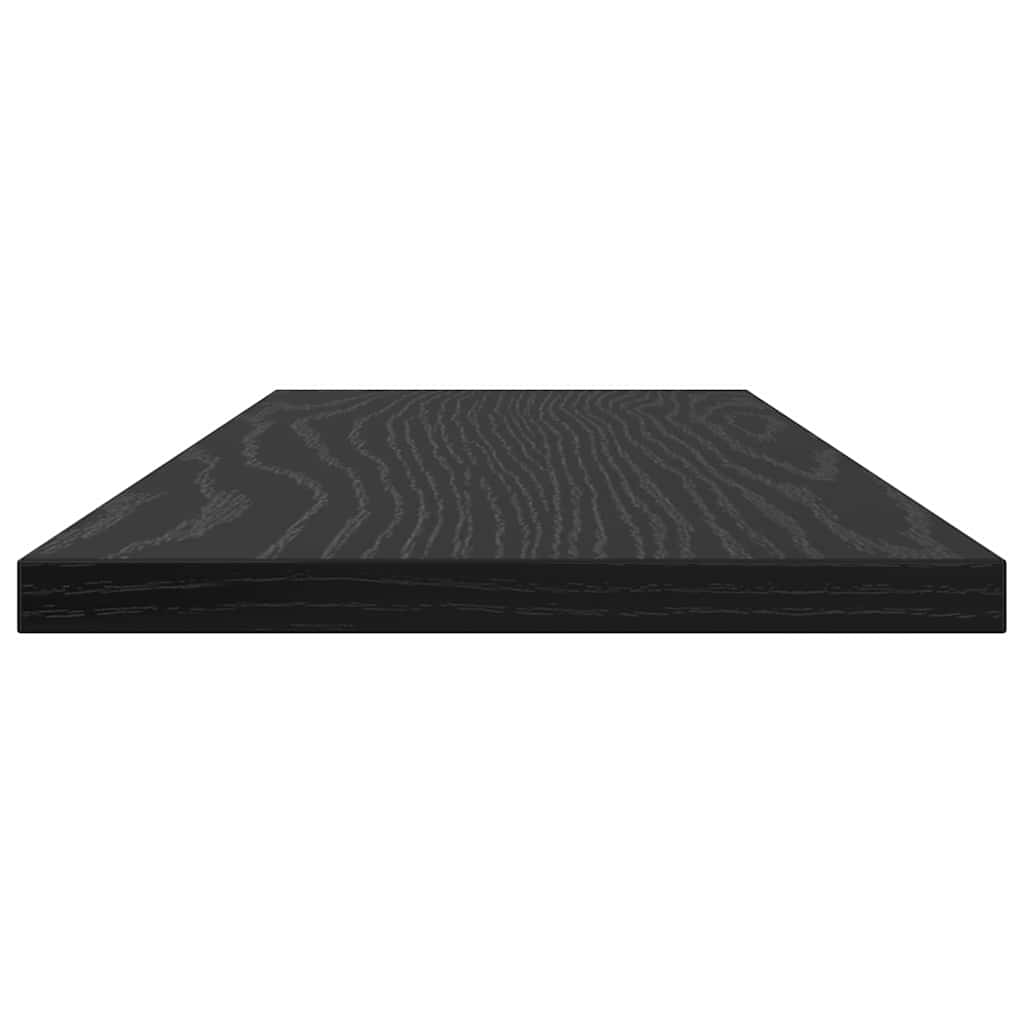 Regalbrett 4 pcs Schwarz 60 x 20 x 1.5 cm Holzwerkstoff