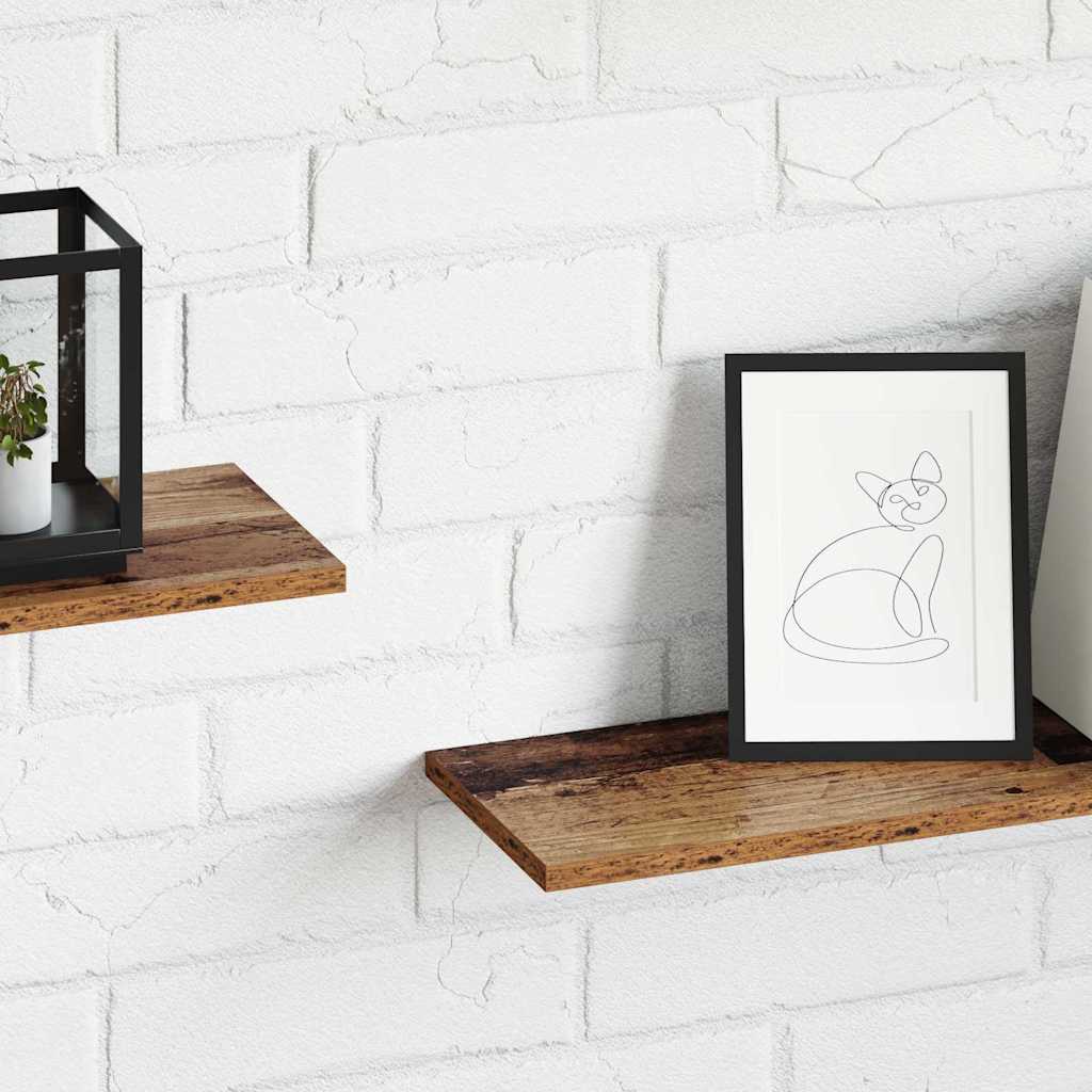 Regalbrett 4 pcs Braun 80 x 20 x 1.5 cm Holzwerkstoff