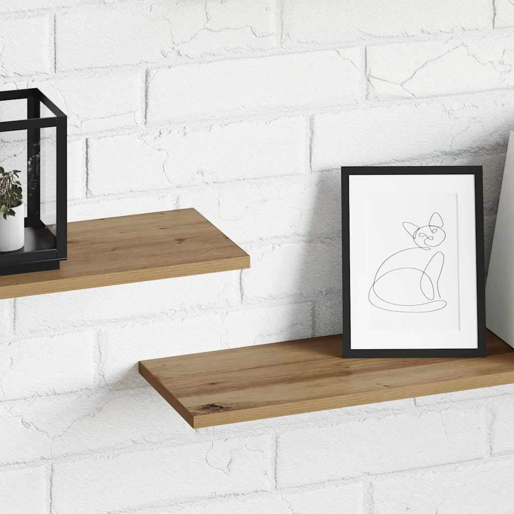 Regalbrett 4 pcs Braun 100 x 20 x 1.5 cm Holzwerkstoff