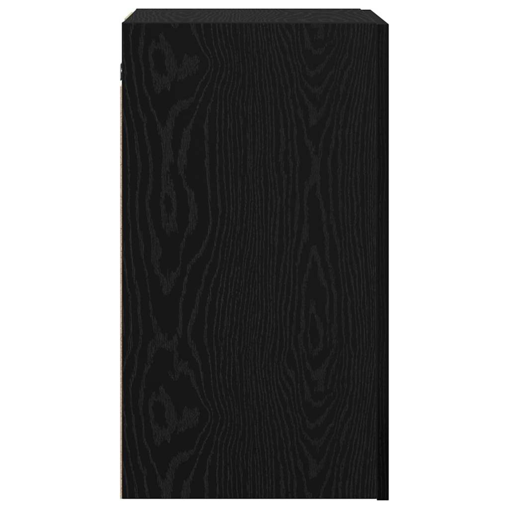 Wand TV Schrank Schwarz Eichen-Optik 30,5 x 30 x 60 cm