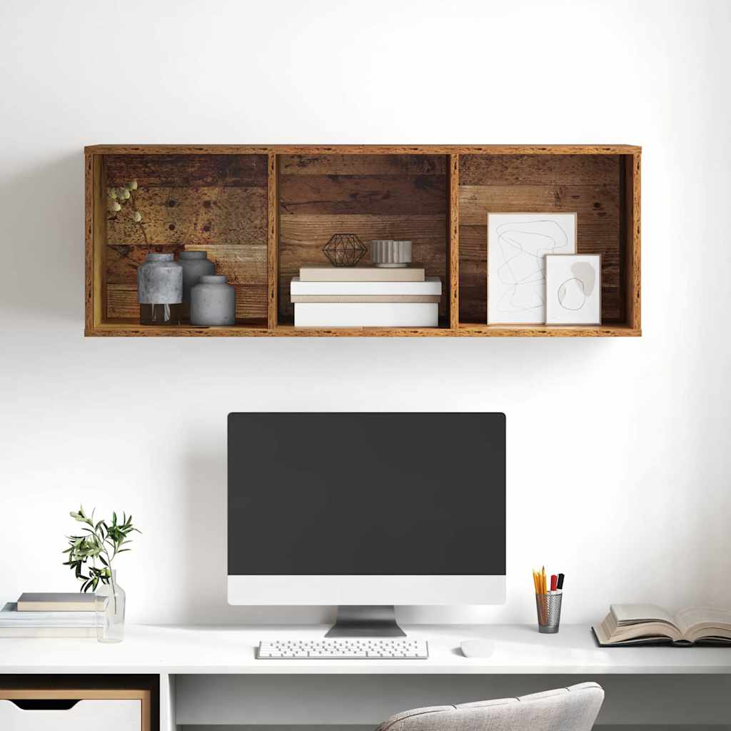 TV-Schrank Wandmontiert Altholz 37 x 37 x 107 cm Holzwerkstoff