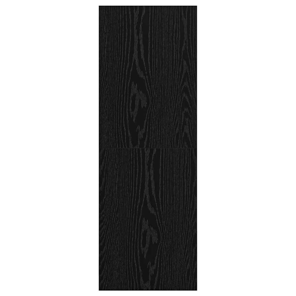 TV-Schrank Schwarz Eichen-Optik 37 x 37 x 107 cm Holzwerkstoff