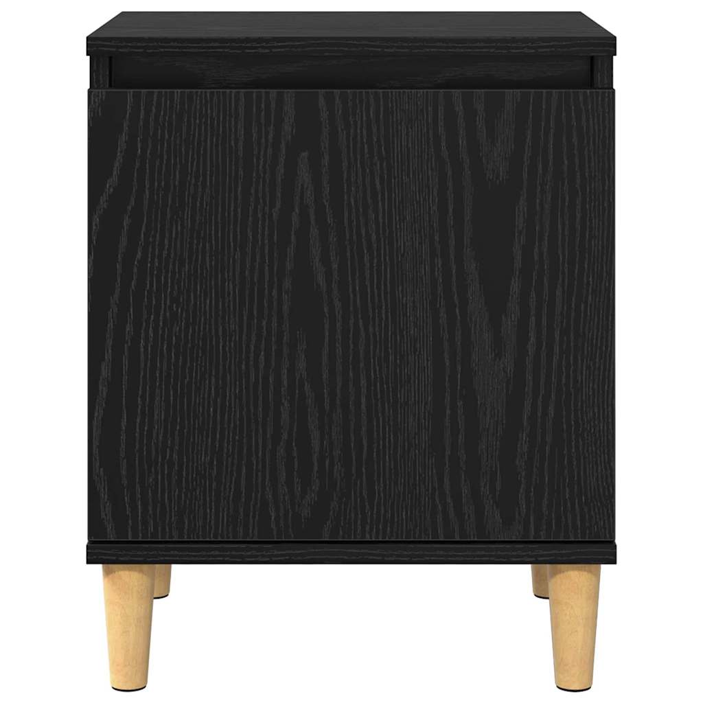 Nachttisch Schwarz Eichen-Optik 40 x 30 x 50 cm Holzwerkstoff