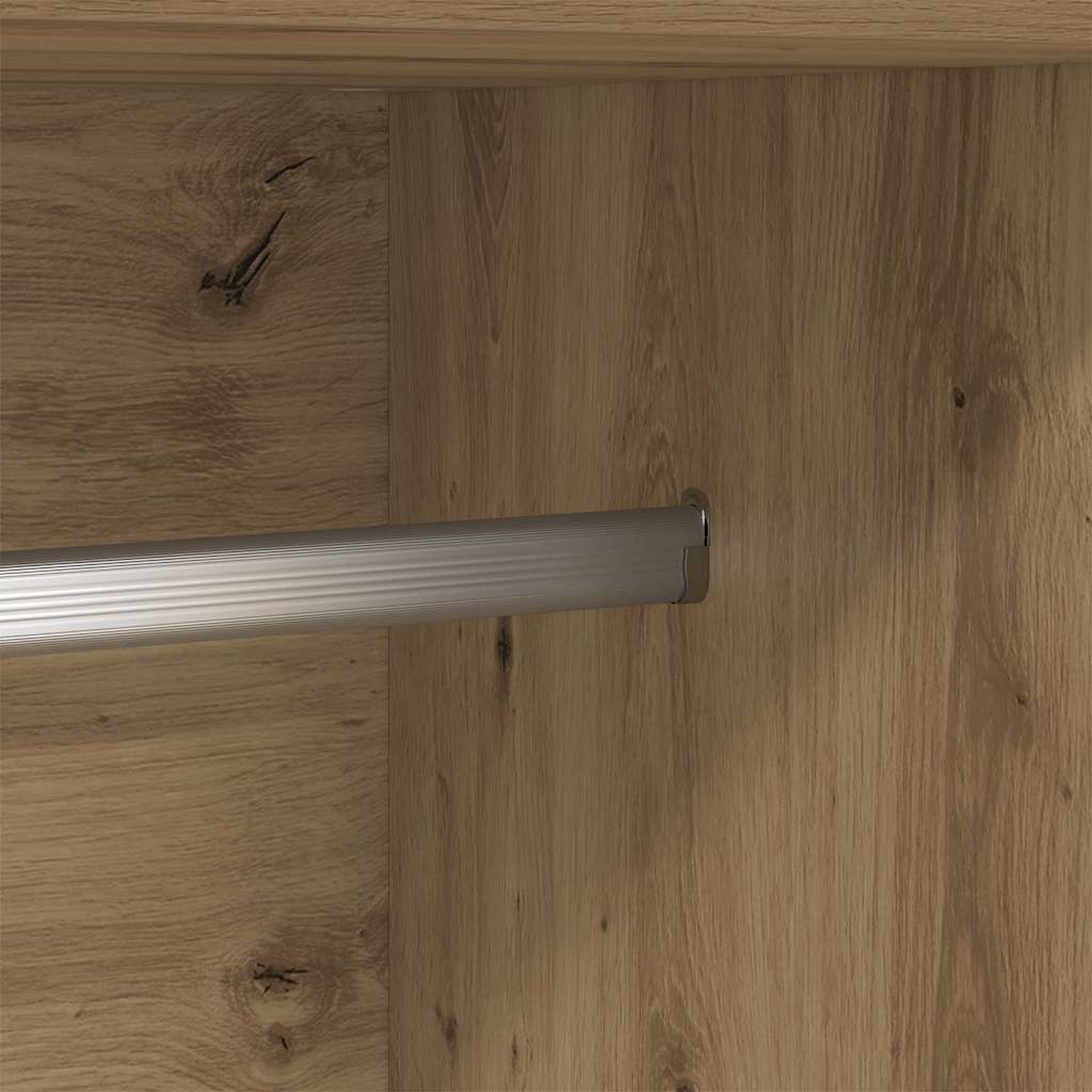 Kleiderschrank artisian oak 82,5 x 51,5 x 180 cm Holzwerkstoff