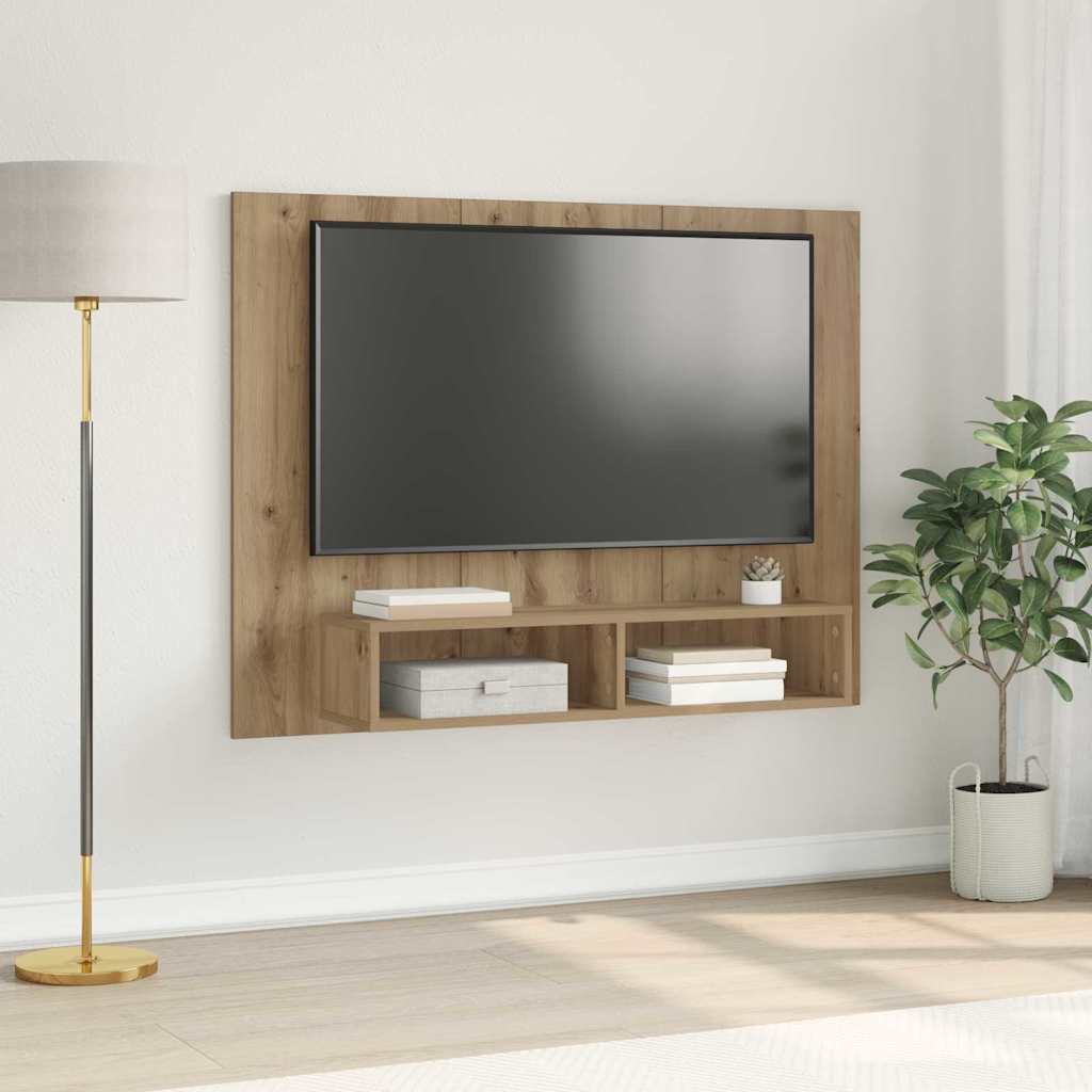 Wand TV Schrank Artisan-Eiche 120 x 23.5 x 90 cm Holzwerkstoff