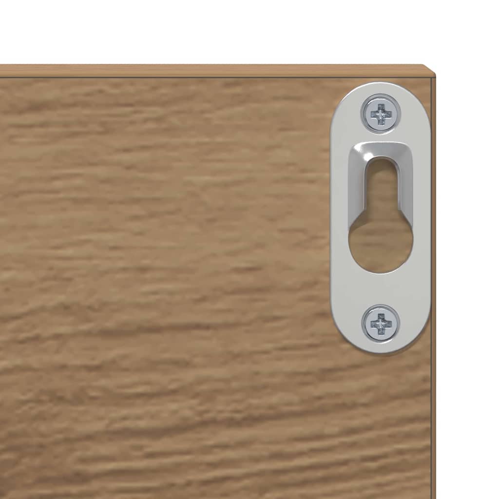 Wandregale 2 pcs Artisan-Eiche 80 x 11.5 x 18 cm Holzwerkstoff