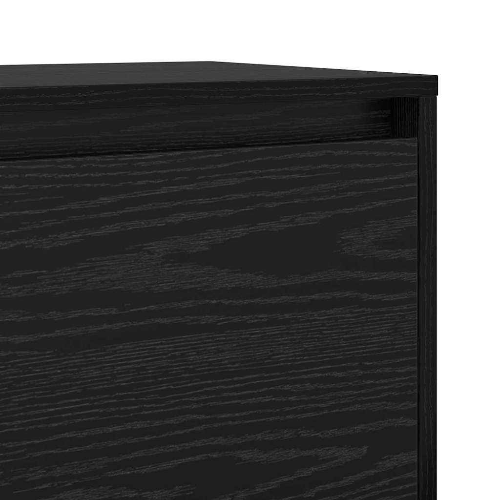 TV-Ständer Schwarz Eichen-Optik 90 x 35 x 40 cm Holzwerkstoff