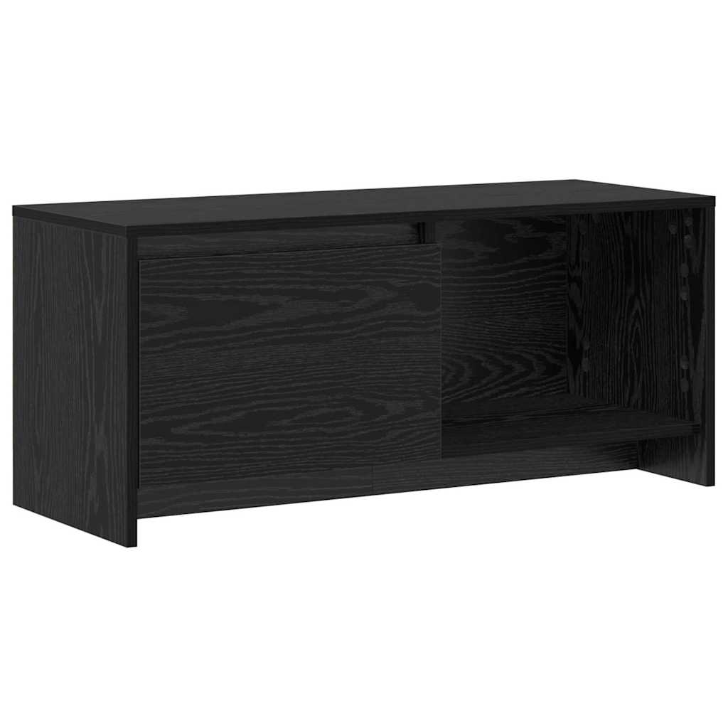 TV-Ständer Schwarz Eichen-Optik 90 x 35 x 40 cm Holzwerkstoff