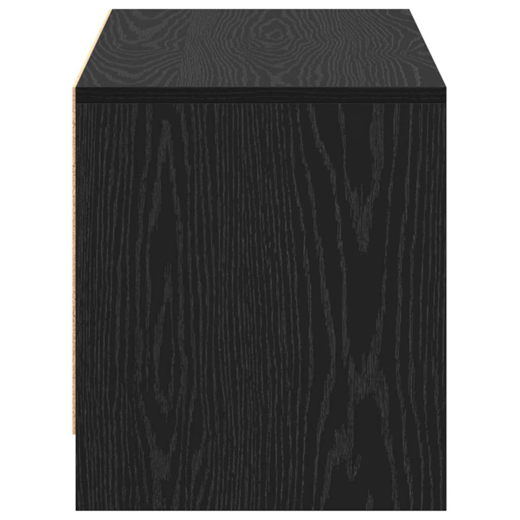 TV-Ständer Schwarz Eichen-Optik 90 x 35 x 40 cm Holzwerkstoff
