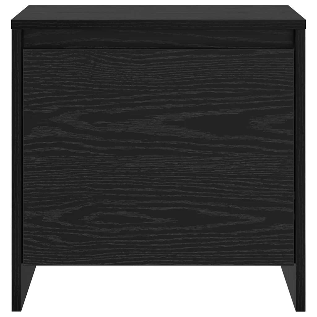 Nachttisch Schwarz Eichen-Optik 45 x 34 x 44.5 cm Holzwerkstoff