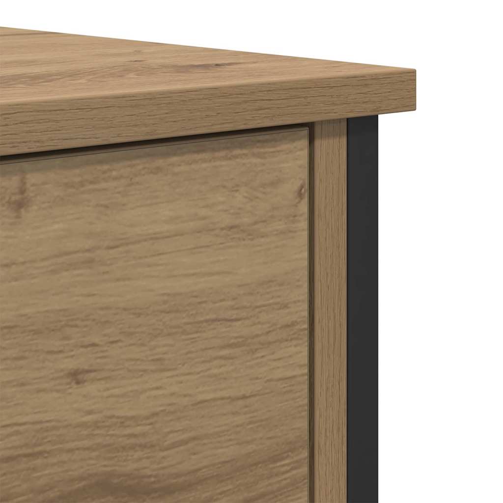 Nachttisch 2 pcs Eiche handwerklich 40 x 42 x 60 cm