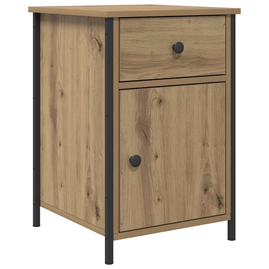 Nachttisch 2 pcs Eiche handwerklich 40 x 42 x 60 cm