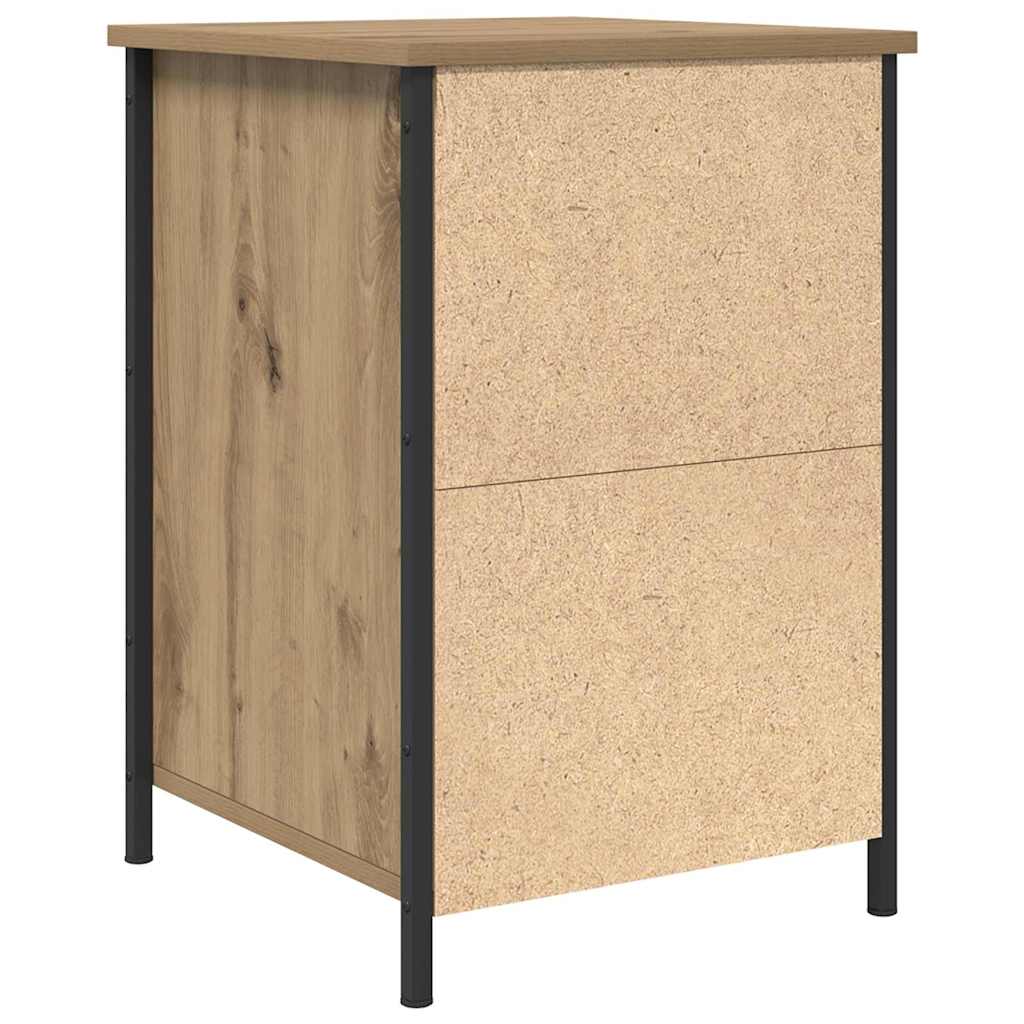 Nachttisch 2 pcs Eiche handwerklich 40 x 42 x 60 cm