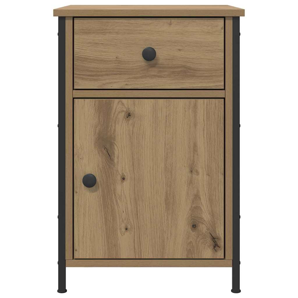 Nachttisch 2 pcs Eiche handwerklich 40 x 42 x 60 cm
