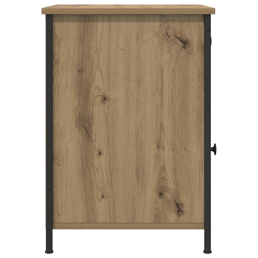 Nachttisch 2 pcs Eiche handwerklich 40 x 42 x 60 cm